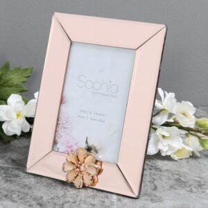 Rose gold, üveg tükör fényképkeret